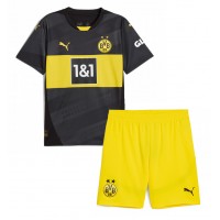 Camiseta Borussia Dortmund Donyell Malen #21 Visitante Equipación para niños 2024-25 manga corta (+ pantalones cortos)